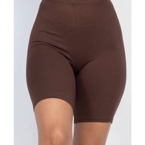 Coffee biker shorts